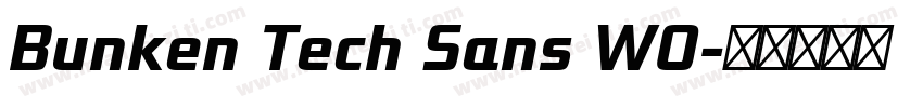 Bunken Tech Sans W0字体转换